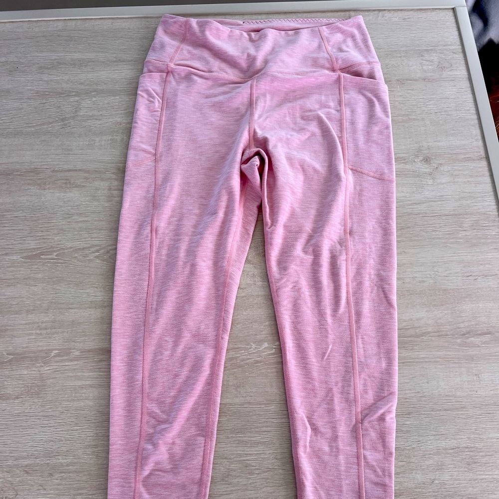 Victoria’s Secret pink heather pocket tights/Leggings